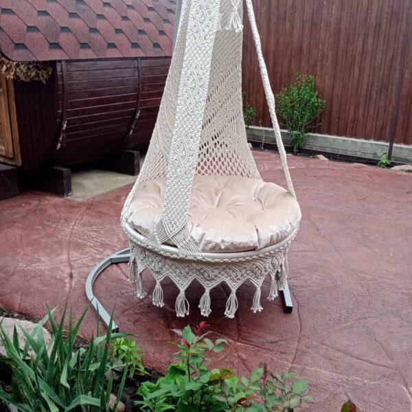 Elegant Macrame Swing For Adults - Leechoo